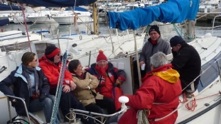 la bonne ambiance du club de voile de Ste Maxime